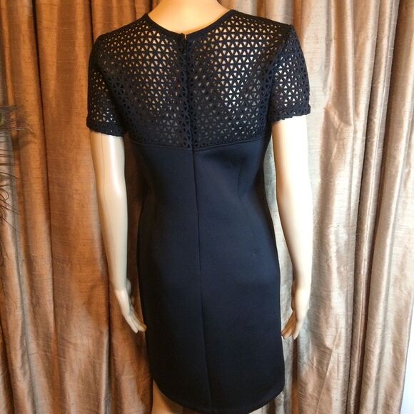 Allen B. Body Con LBD w/Laser Cut Neoprene Fabric - Picture 2 of 16